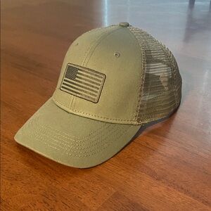 Veterans Apparel Olive Green Cap with Mesh Back